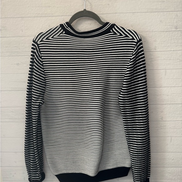 Kenzo Black and White Striped Crewneck Sweater - Picture 3 of 5